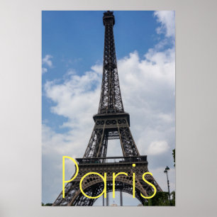 Poster Viagem da Torre Eiffel em Paris Trabalho de arte F