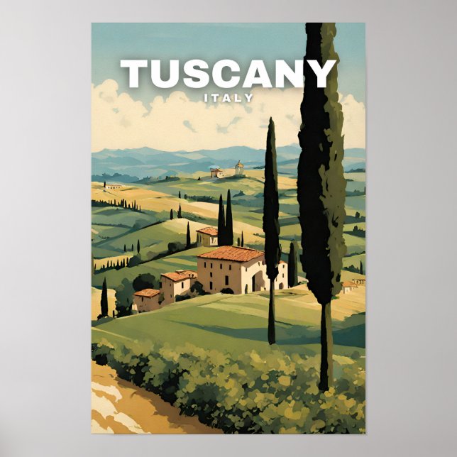 Poster Viagem da Toscana (Frente)