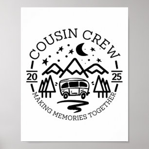 Poster Viagem de Acampamento da Turma dos Primos 2025 Cri