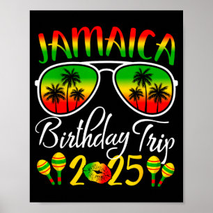 Poster Viagem de Aniversário Jamaica 2025 Família Diverti