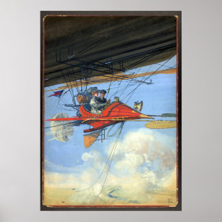 Poster Viagem de ar futurístico / Harry Grant / Dart