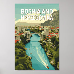 Poster Viagem de arte da Bósnia e Herzegovina