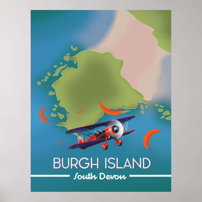 Poster Viagem de Burgh Island Devon (Frente)
