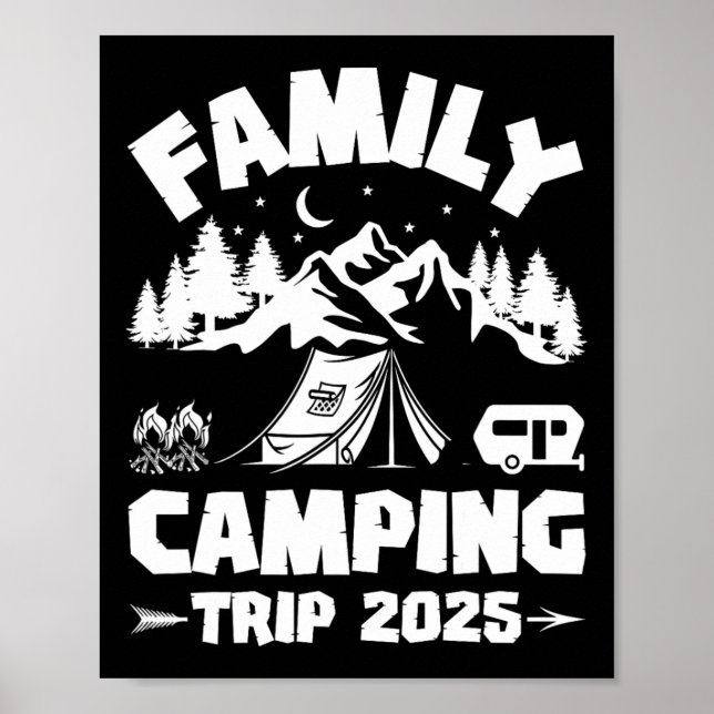 Poster Viagem de Campo Familiar 2025 Trip. Trip. Trip. Co (Frente)