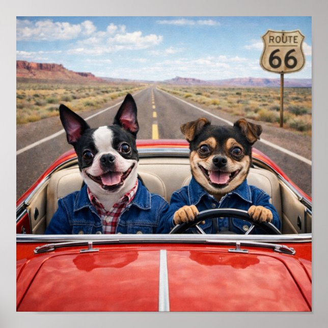 Poster "Viagem de Carro" (Frente)