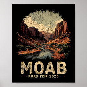 Poster Viagem de carro para a família Arches Moab 2025 Vi