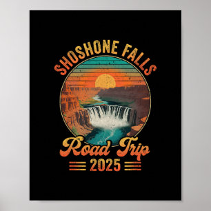 Poster Viagem de Carro para Shoshone Falls 2025 Férias de
