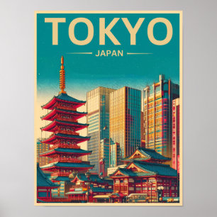 Poster Viagem de colheita de Tóquio no Japão
