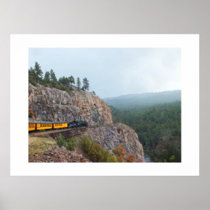 Póster Viagem de comboio a vapor até Silverton