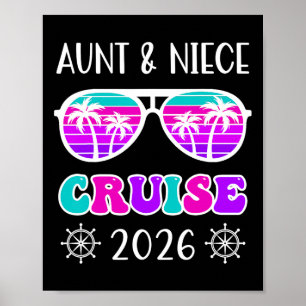 Poster Viagem de Cruzeiro da Tia e Sobrinha 2026 Férias d