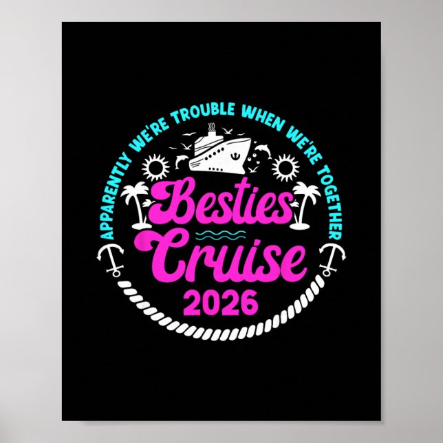 Poster Viagem de Cruzeiro das Melhores Amigas Engraçadas  (Frente)