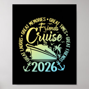 Poster Viagem de Cruzeiro de Amigos 2026 Cruzeiros Amigos