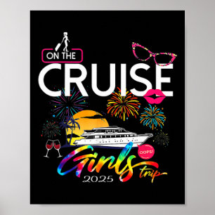 Poster Viagem de Cruzeiro Engraçado de Meninas 2025 Mulhe