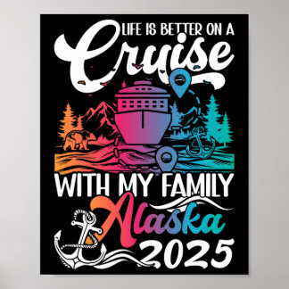 Poster Viagem de Cruzeiro Familiar no Alasca - 
