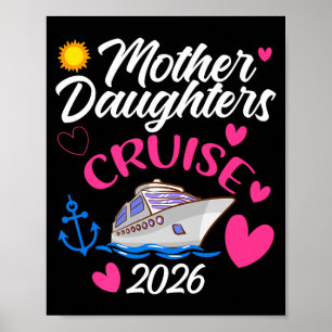 Poster Viagem de Cruzeiro Mãe e Filha 2026 Amor Família