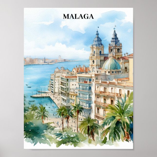 Poster Viagem de Espanha da Andaluzia (Frente)