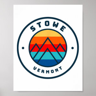 Poster Viagem de esqui em família em Stowe Vermont