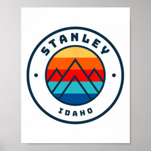 Poster Viagem de esqui familiar em Stanley Idaho Esquiand