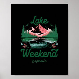 Poster Viagem de Férias de Fim de Semana no Lago Nashvill
