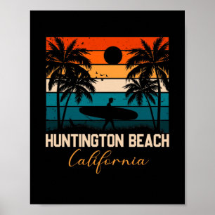 Poster Viagem de férias na Califórnia em Huntington Bea