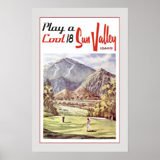 Poster Viagem de Golfe do Sun Valley