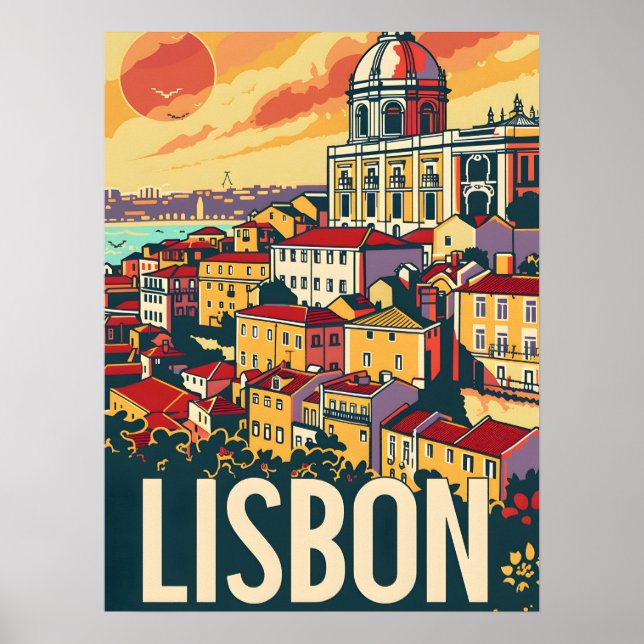Poster Viagem de Lisboa (Frente)