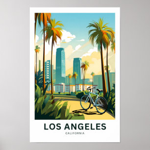Poster Viagem de Los Angeles California