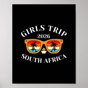 Poster Viagem de Meninas 2026 África do Sul Férias de Pri