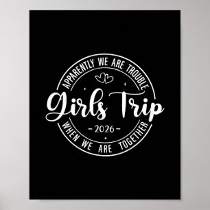 Poster Viagem de Meninas 2026 Fim de Semana de Férias Fem