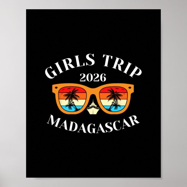 Poster Viagem de Meninas 2026 Madagascar Férias de Primav (Frente)