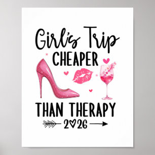 Poster Viagem de Meninas 2026 Mais Barato Que Uma Terapia