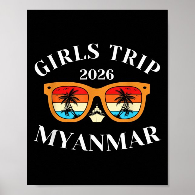 Poster Viagem de Meninas 2026 Myanmar Spring Break 2026 C (Frente)