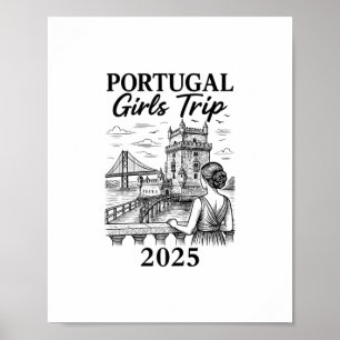 Poster Viagem de Meninas a Portugal 2025 Viagem à Cidade