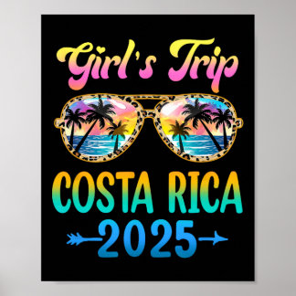 Poster Viagem de Meninas Costa Rica 2025 Férias de Verão 