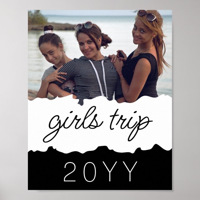 Poster Viagem de Meninas Personalizadas | Fim de semana f (Frente)