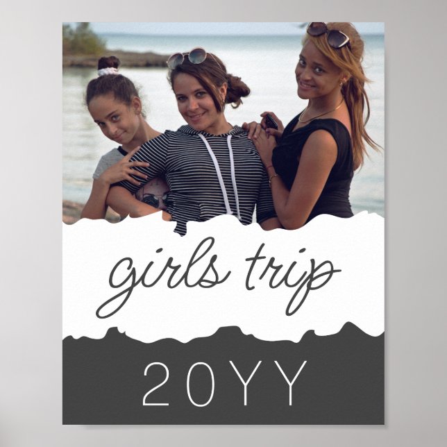 Poster Viagem de Meninas Personalizadas | Fim de semana f (Frente)