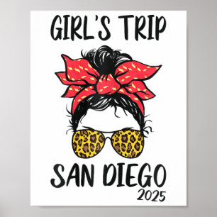 Poster Viagem de Meninas San Diego 2025 Férias Fim de Sem