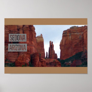 Poster Viagem de Montanhas Sedona Arizona