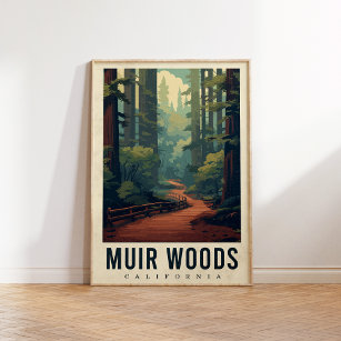 Poster Viagem de Muir Woods California 18x24