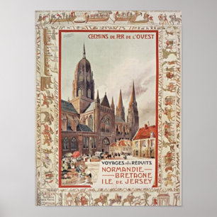 Poster Viagem de Normandy France