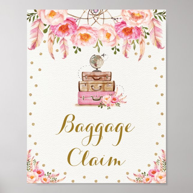 Poster Viagem de Ouro Rosa Perca para a Senhora Reivindic (Frente)
