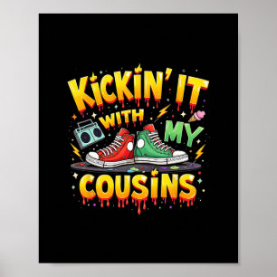 Poster Viagem de Reunião de Família Primos Negros Se Dive