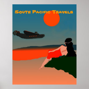 Póster Viagem de South Pacific