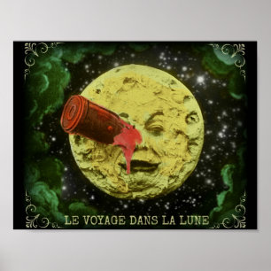 Póster Viagem do la Lune/A dos dans de Le Viagem ao