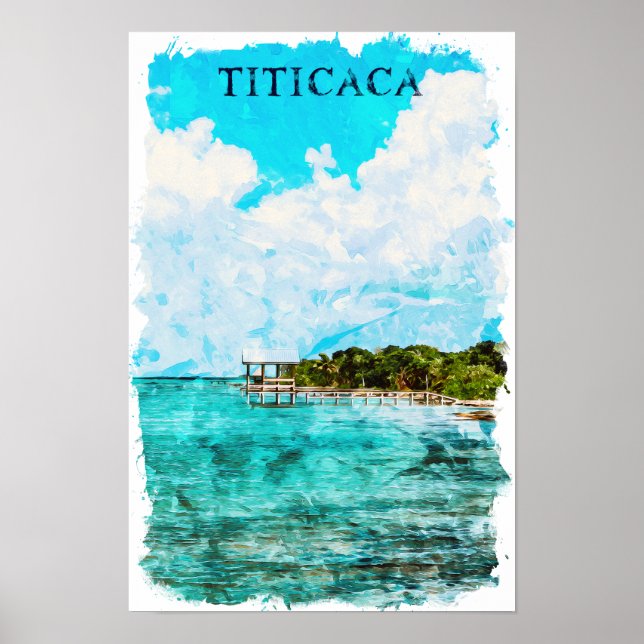 Poster Viagem do Lago Titicaca (Frente)