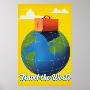 Poster Viagem do mundo