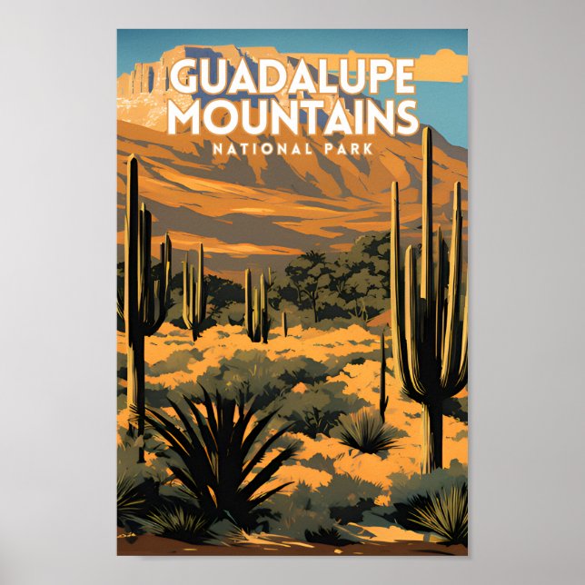 Poster Viagem do Parque Nacional da Guadalupe (Frente)