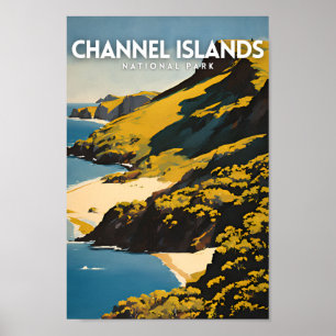 Poster Viagem do Parque Nacional das Ilhas do Canal