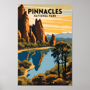 Poster Viagem do Parque Nacional Pinnacle