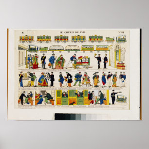 Póster Viagem do trilho, c.1850